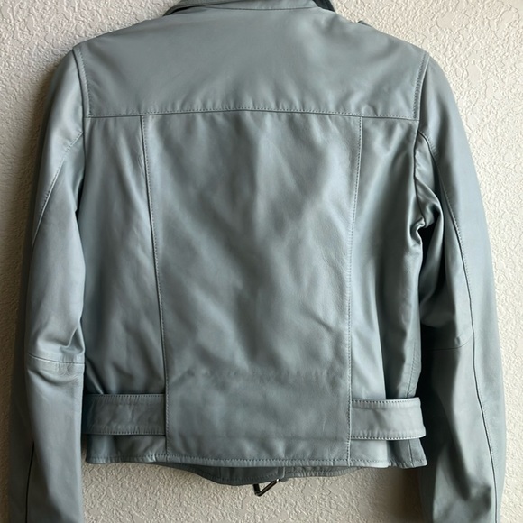 All Saints Balfern Biker Leather Jacket (Size 6) NWT - Picture 4 of 16
